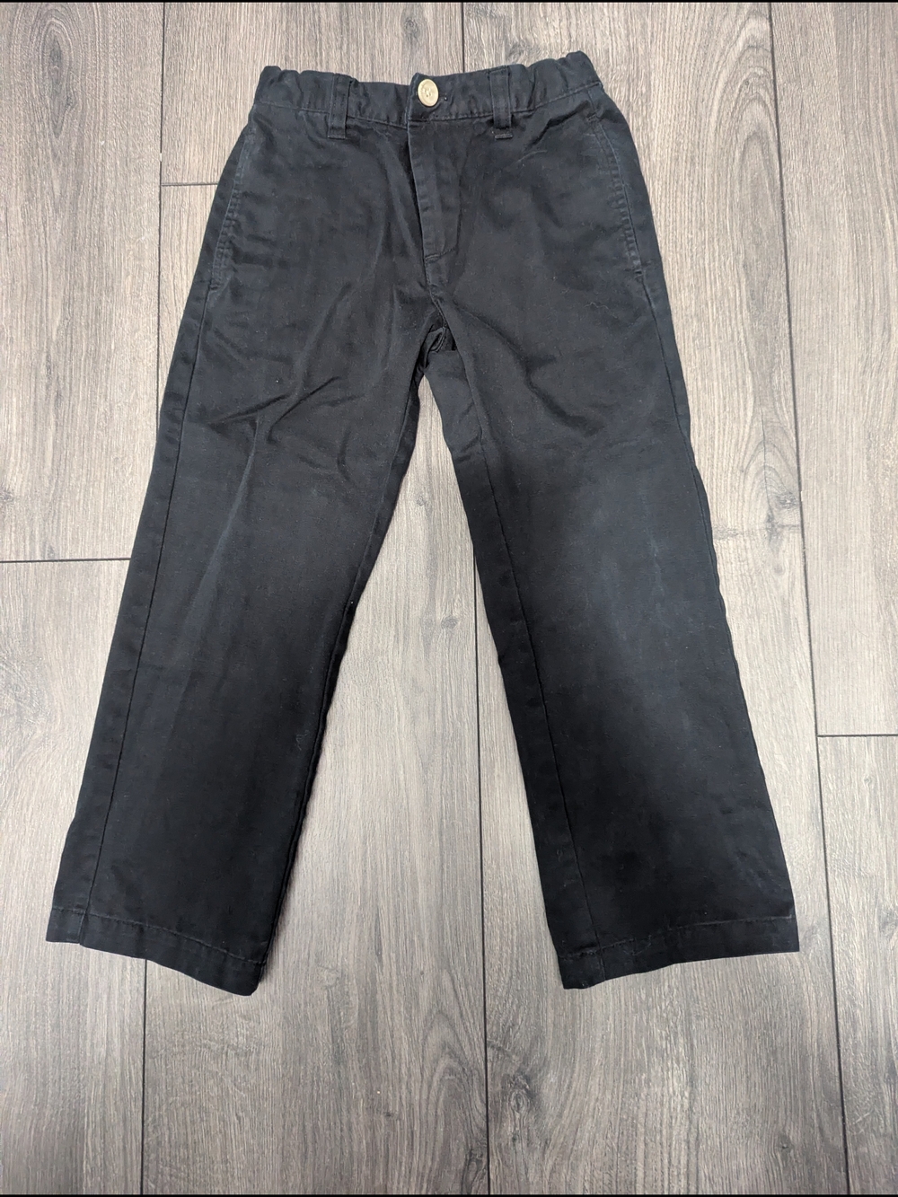 Cherokee Boys Black Straight-Leg 100% Cotton Chinos
